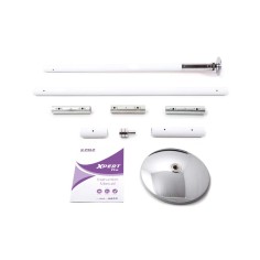XPert Pro PX Pole Set - Powder Coat White -  45mm - NO SHIPPING (PICKUP ONLY) with X-LOCK Static-Spin Switch