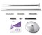 X-Pert Pro PX Pole Set - Chrome - 40mm, 45mm - with X-LOCK Static-Spin Switch