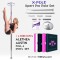 X-Pert Pro PX Pole Set - Chrome - 40mm, 45mm - with X-LOCK Static-Spin Switch - With Free DVDs or Pole Warmer