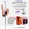 X-Pert Pro PX Pole Set - Chrome - 40mm, 45mm - with X-LOCK Static-Spin Switch - With Free DVDs or Pole Warmer