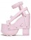 Nightcall Strappy Ankle Vegan Leather Boots - Pink SPECIAL Size 8