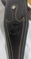 Top Quality Thick Soft Padded Leather Strap for Guitar and Bass - Dark Brown