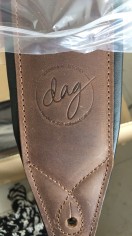 Top Quality Extra Thick Soft Padded Leather Strap for Guitar or Bass - Light Brown