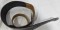 Top Quality Thick Soft Padded Leather Strap for Guitar and Bass - Black
