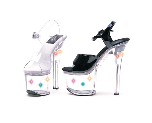Ellie Shoes L7-Flirt - Black Clear in Sexy Heels & Platforms - $55.19